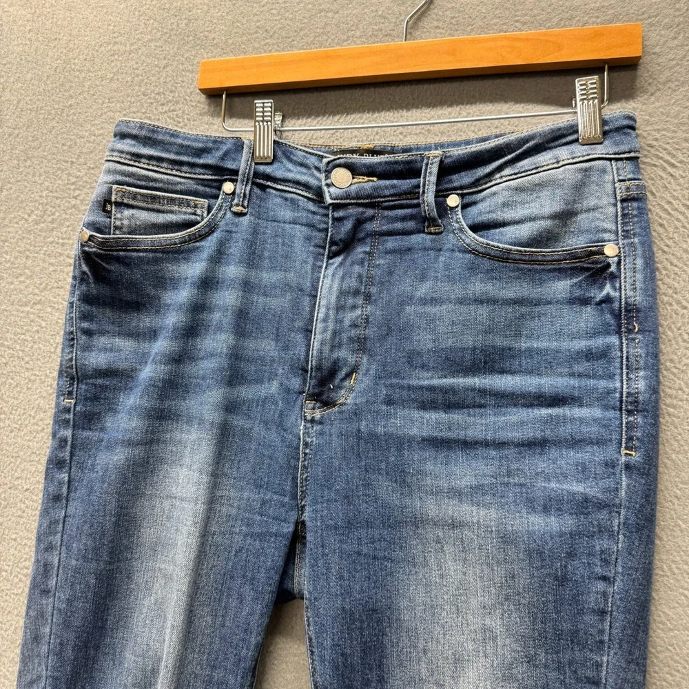 Judy Blue Jeans Womens 13/31 (33x28 ACTUAL) Skinny Fit Blue Denim Stretch
